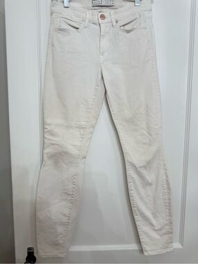 AYR The Chiller Skinny Jeans Cream White Size 27x28